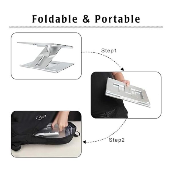 Soporte portátil plegable y ajustable de aluminio para_6
