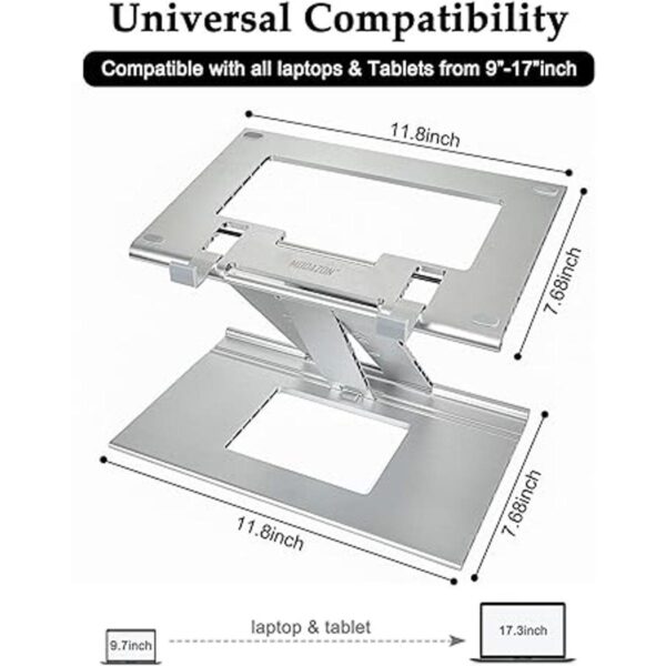 Soporte portátil plegable y ajustable de aluminio para_5