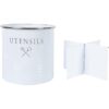 Soporte para utensilios de cocina extra grande con divisor