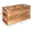 Soporte para utensilios en madera rústica para decoración