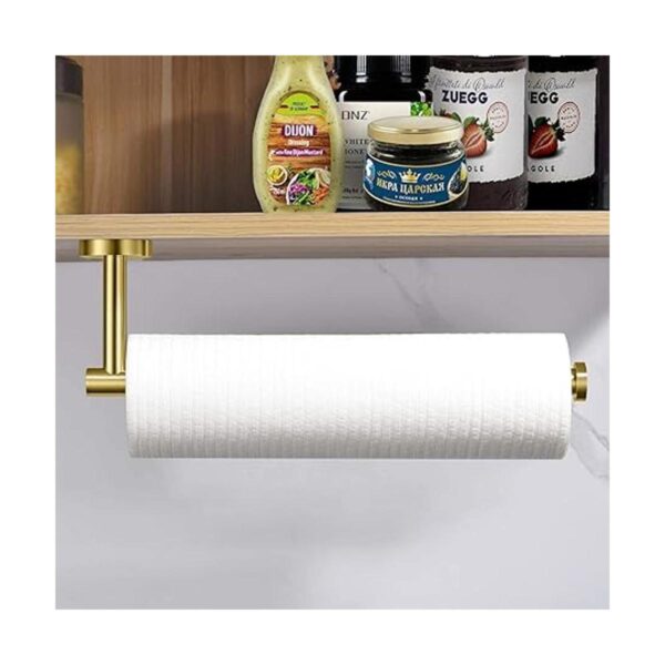 Soporte para toallas de papel dorado cepillado estante de