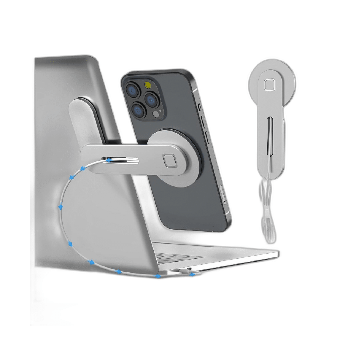 Soporte para teléfono portátil cargador inalámbrico