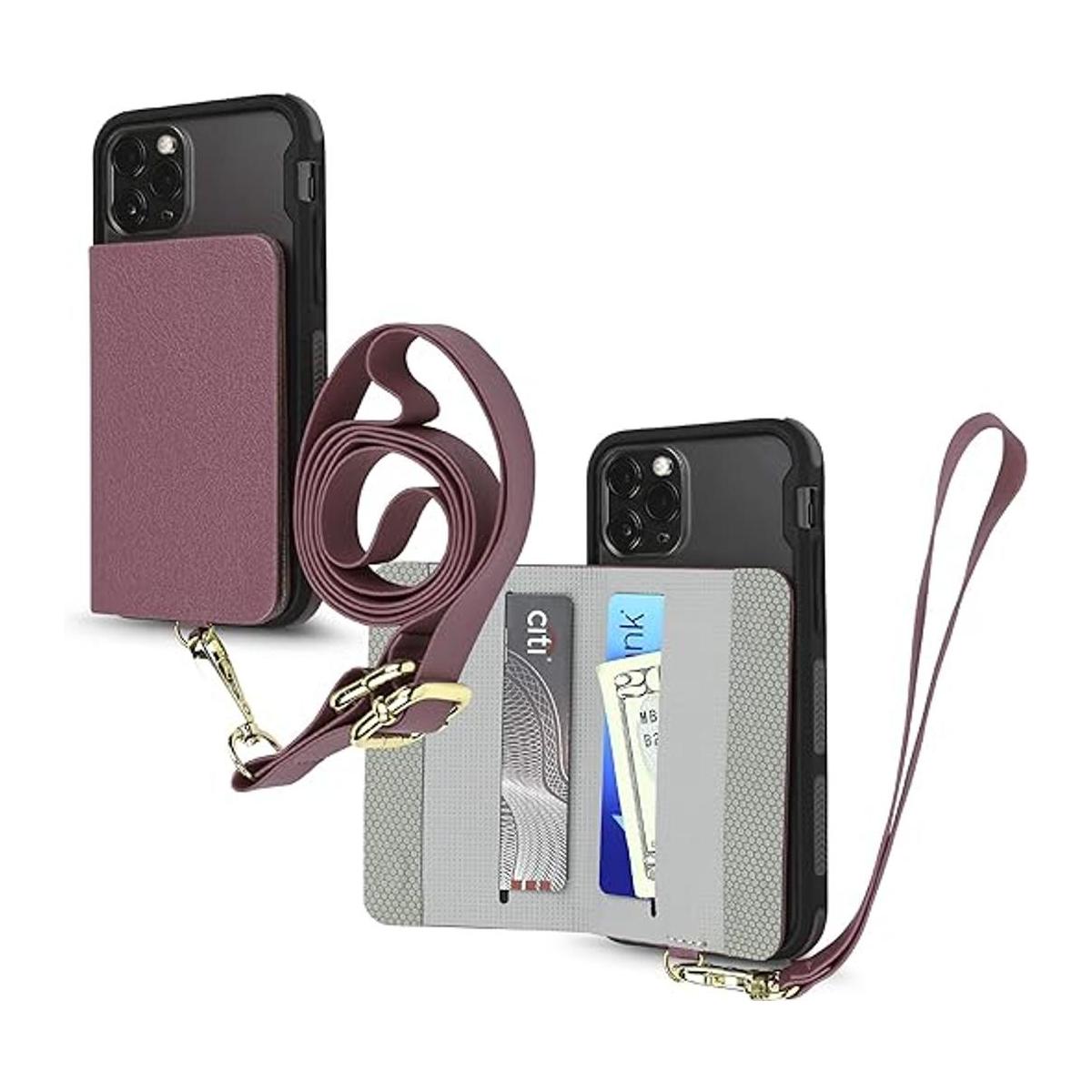 Soporte para teléfono celular y tarjetas de crédito con