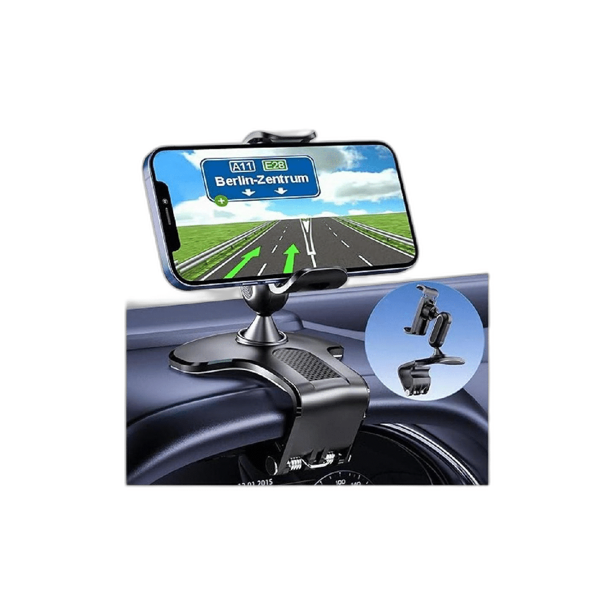 Soporte para teléfono de automóvil soporte de rotación de
