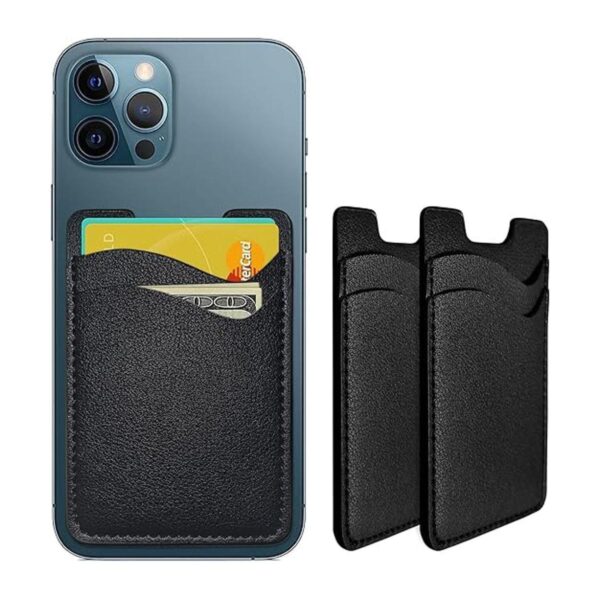 Soporte para tarjetas de teléfono cartera de cuero para_1