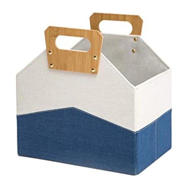 Soporte para revistas cesta de almacenamiento plegable_1
