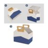 Soporte para revistas cesta de almacenamiento plegable_3