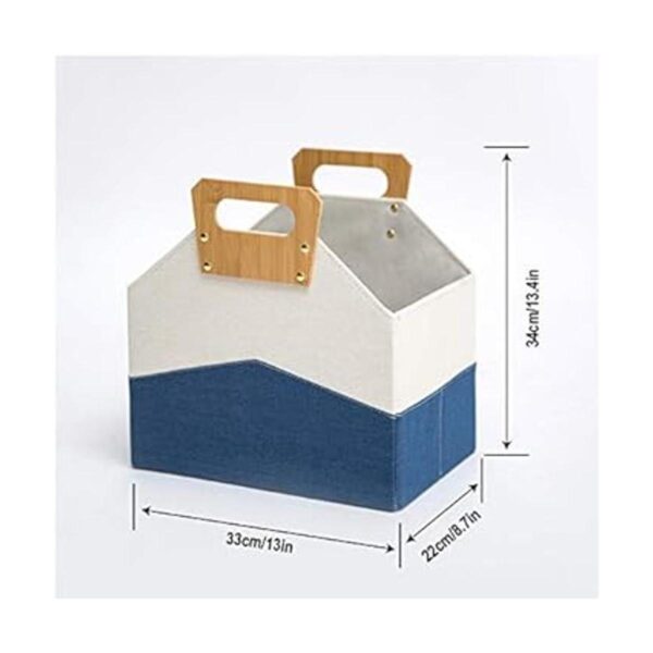 Soporte para revistas cesta de almacenamiento plegable_2