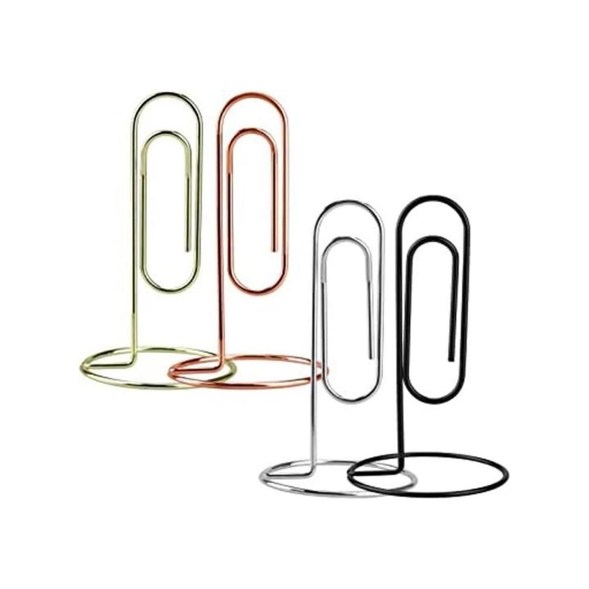 Soporte para notas de escritorio 4 piezas clip de papel