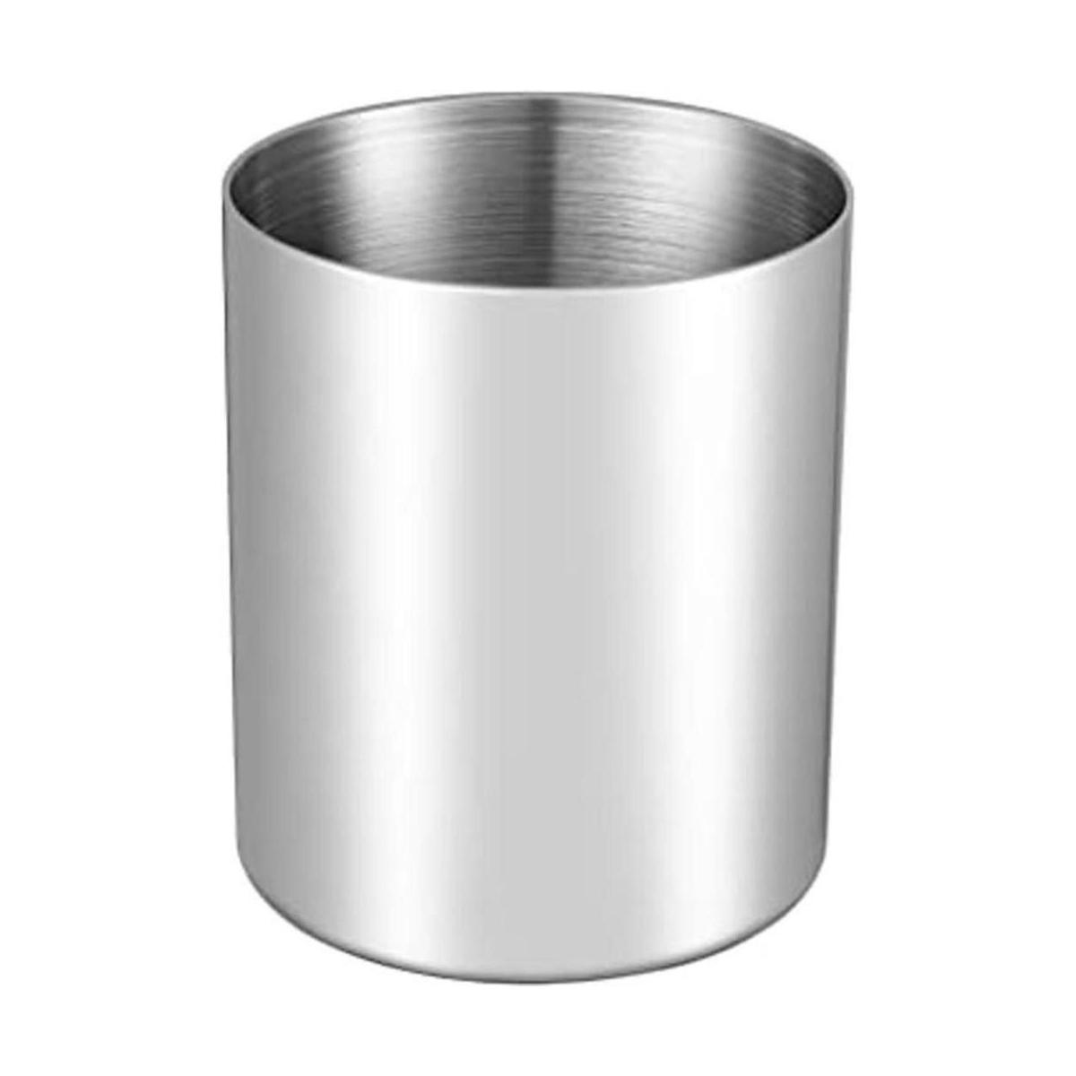 Soporte para lápices de escritorio de acero inoxidable