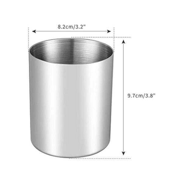 Soporte para lápices de escritorio de acero inoxidable