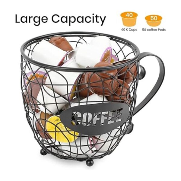 Soporte para cápsulas de café y organizador de tazas K