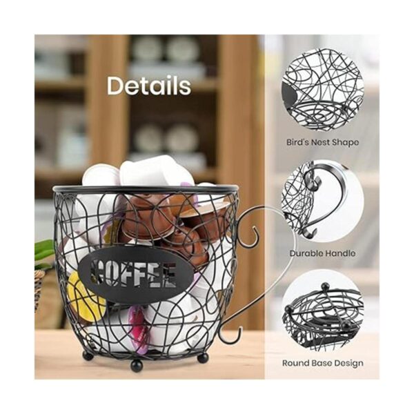 Soporte para cápsulas de café y organizador de tazas K