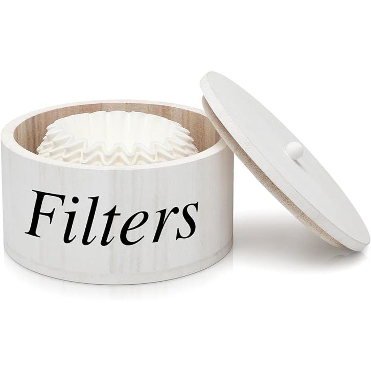 Soporte para filtro de café contenedor de almacenamiento