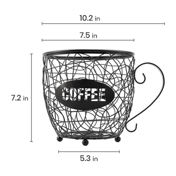 Soporte para cápsulas de café y organizador de tazas K