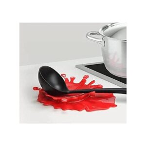 Soporte para cuchara de silicona con forma de ketchup de_1