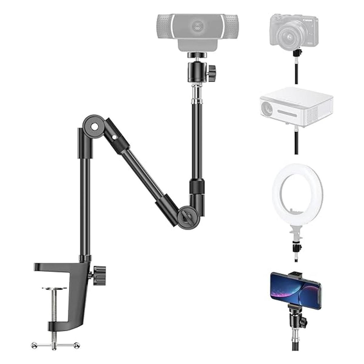 Soporte para cámara web con soporte para teléfono KDD