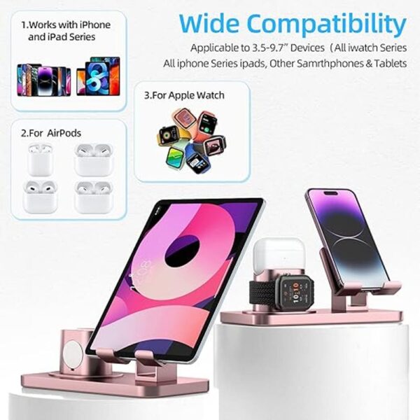 Soporte para cargador de teléfono de rotación de 180_2