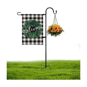 Soporte para bandera de jardín y ganchos de pastor 48