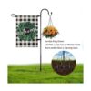 Soporte para bandera de jardín y ganchos de pastor 48