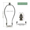 Soporte para arpa de lámpara de 8 pulgadas kit de arpa de_3