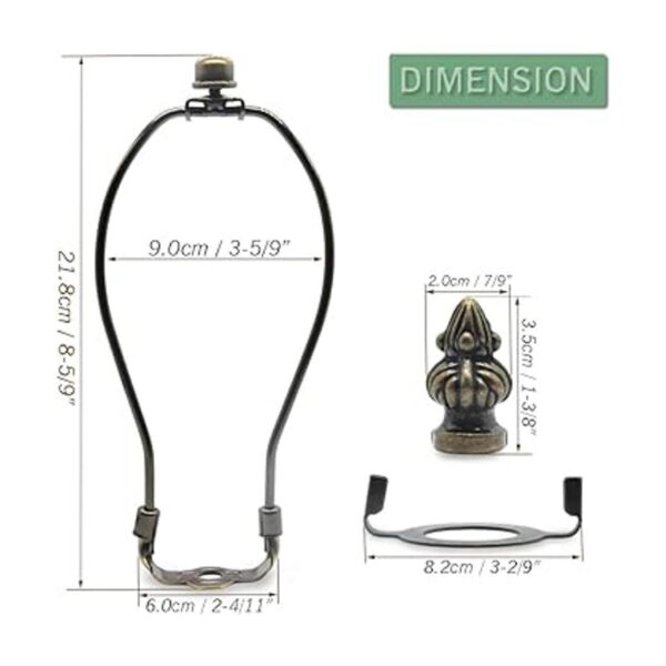 Soporte para arpa de lámpara de 8 pulgadas kit de arpa de_3