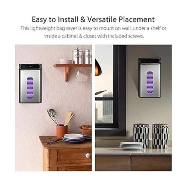 Soporte mejorado para bolsas de plástico de pared