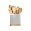 Soporte grande para utensilios de cocina para encimera con_1