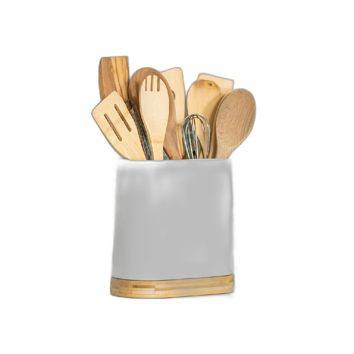 Soporte grande para utensilios de cocina para encimera con