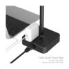 Soporte doble para auriculares con cargador USB KAFRI para_3