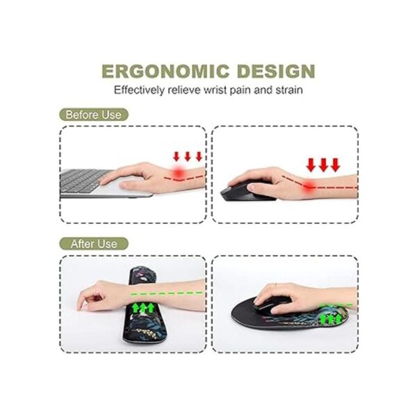 Soporte ergonómico para muñeca y reposamuñecas para_2