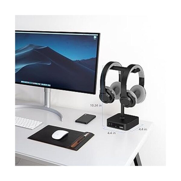 Soporte doble para auriculares con cargador USB KAFRI para_5
