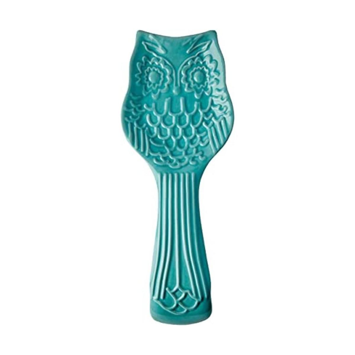 Soporte decorativo para cuchara de búho para encimera de