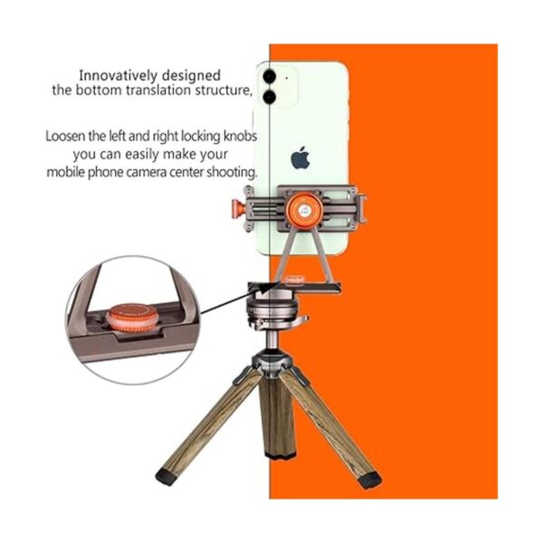 Soporte de trípode de metal para teléfono celular