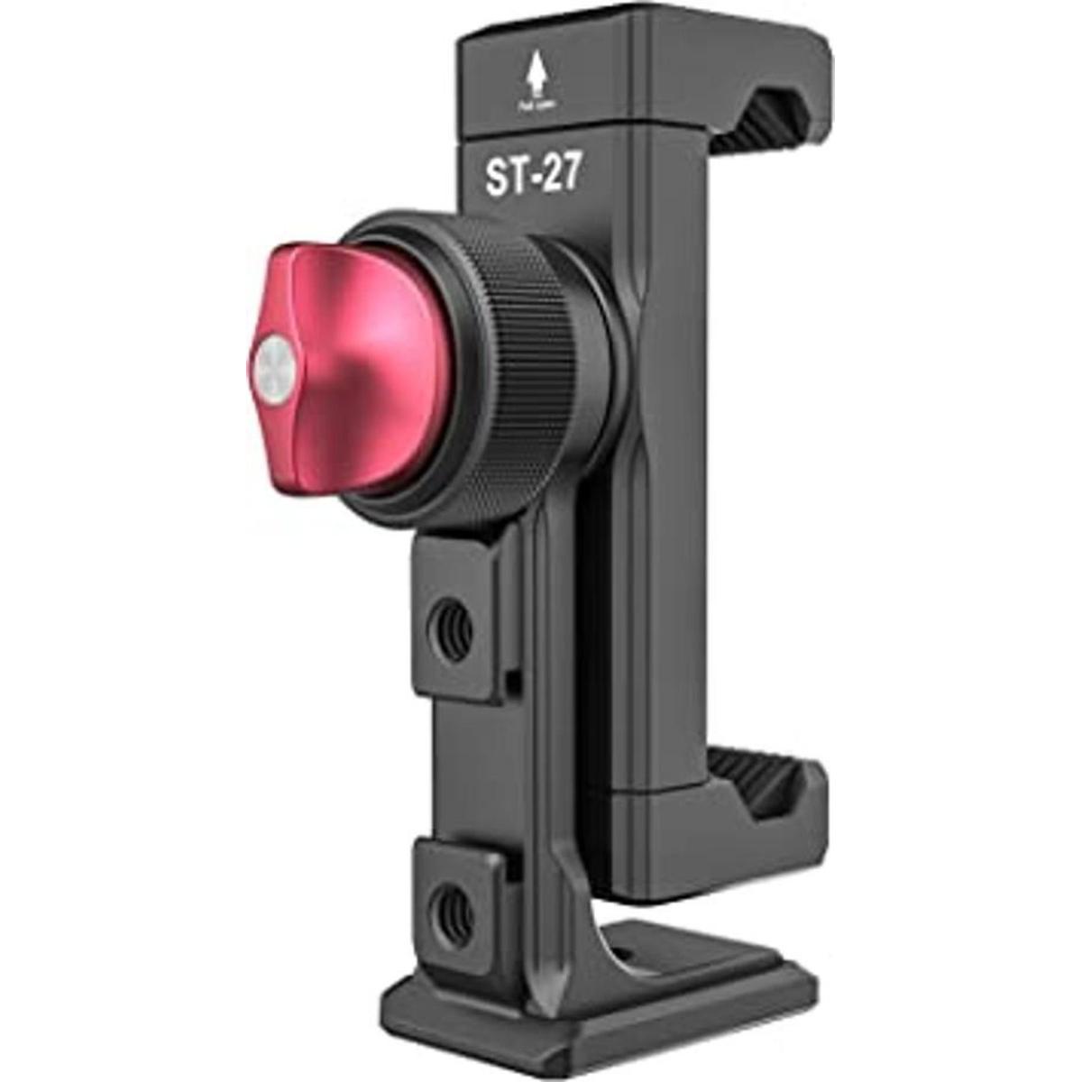 Soporte de trípode de metal para teléfono con 3 zapatos