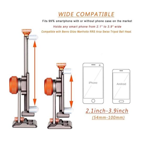 Soporte de trípode de metal para teléfono celular