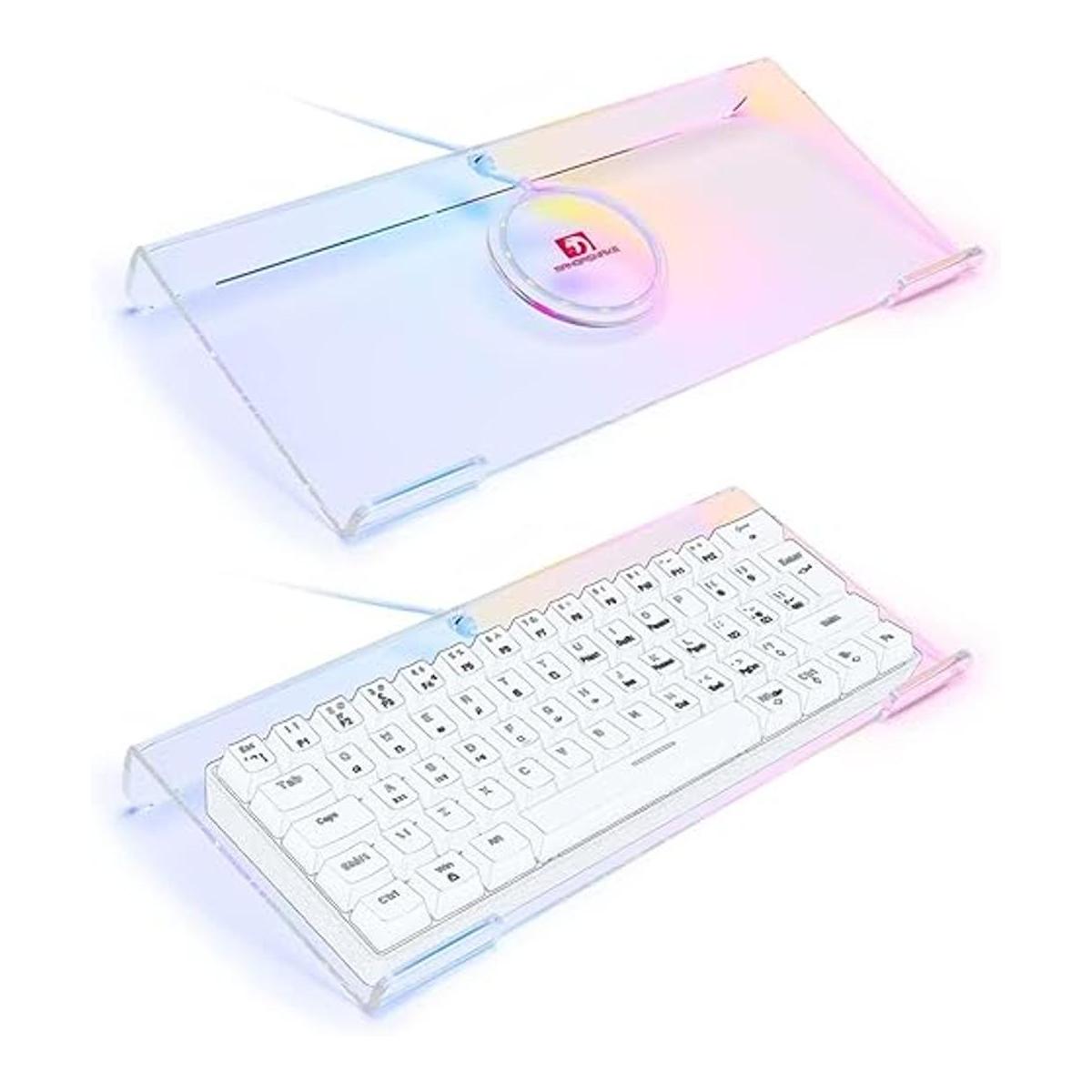 Soporte de teclado acrílico de alta calidad bandeja de