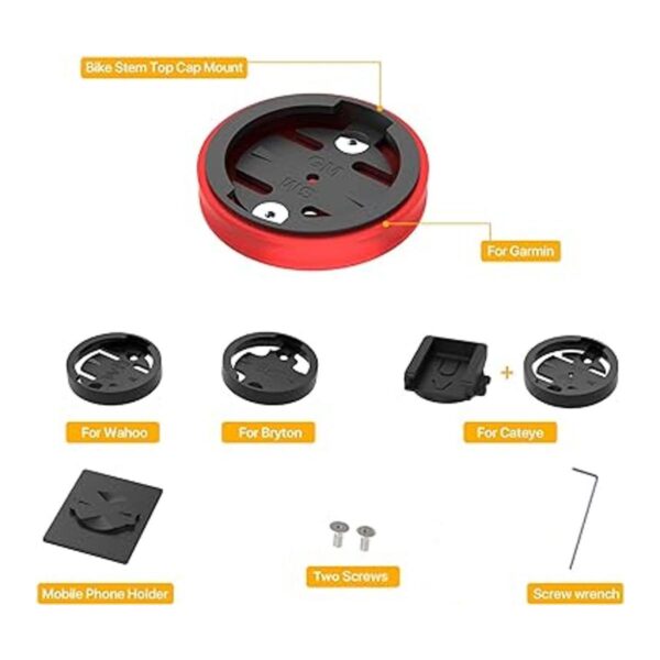 Soporte de tapa superior para vástago de bicicleta Garmin