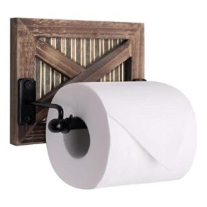 Soporte de papel higiénico para puerta de granero estilo_1