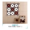 Soporte de papel higiénico rústico TicTacToe para baño_5