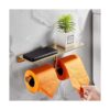 Soporte de papel higiénico de doble rollo con estante de_3