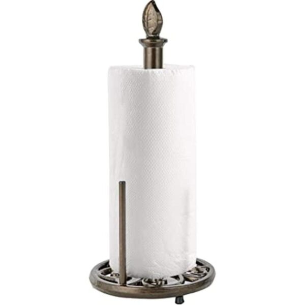 Soporte de papel de metal vintage para toallas de papel de
