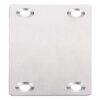 Soporte de metal plano y recto de 2.4 x 1.5 pulgadas