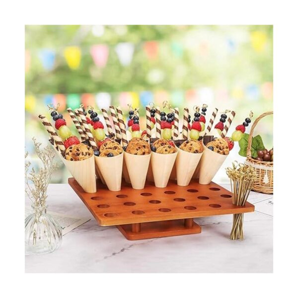 Soporte de madera para cono de helado 13 pulgadas de
