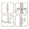Soporte de luz resistente de 9.2 ft de acero inoxidable_3