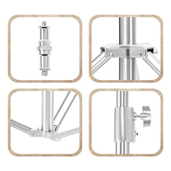 Soporte de luz resistente de 9.2 ft de acero inoxidable_3