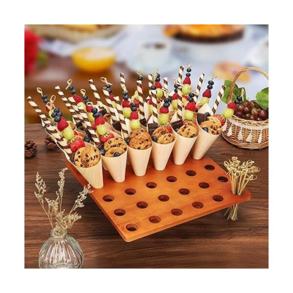 Soporte de madera para cono de helado 13 pulgadas de