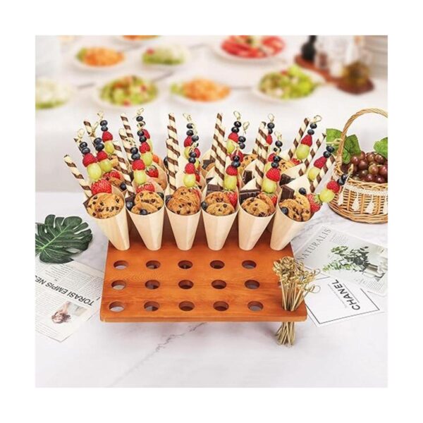 Soporte de madera para cono de helado 13 pulgadas de