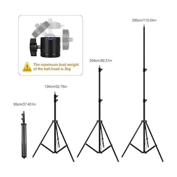 Soporte de luz resistente de 9.5 pies9.2 ft soporte de_2