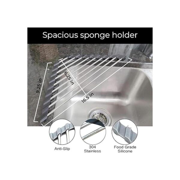 Soporte de esponja enrollable para mostrador organizador